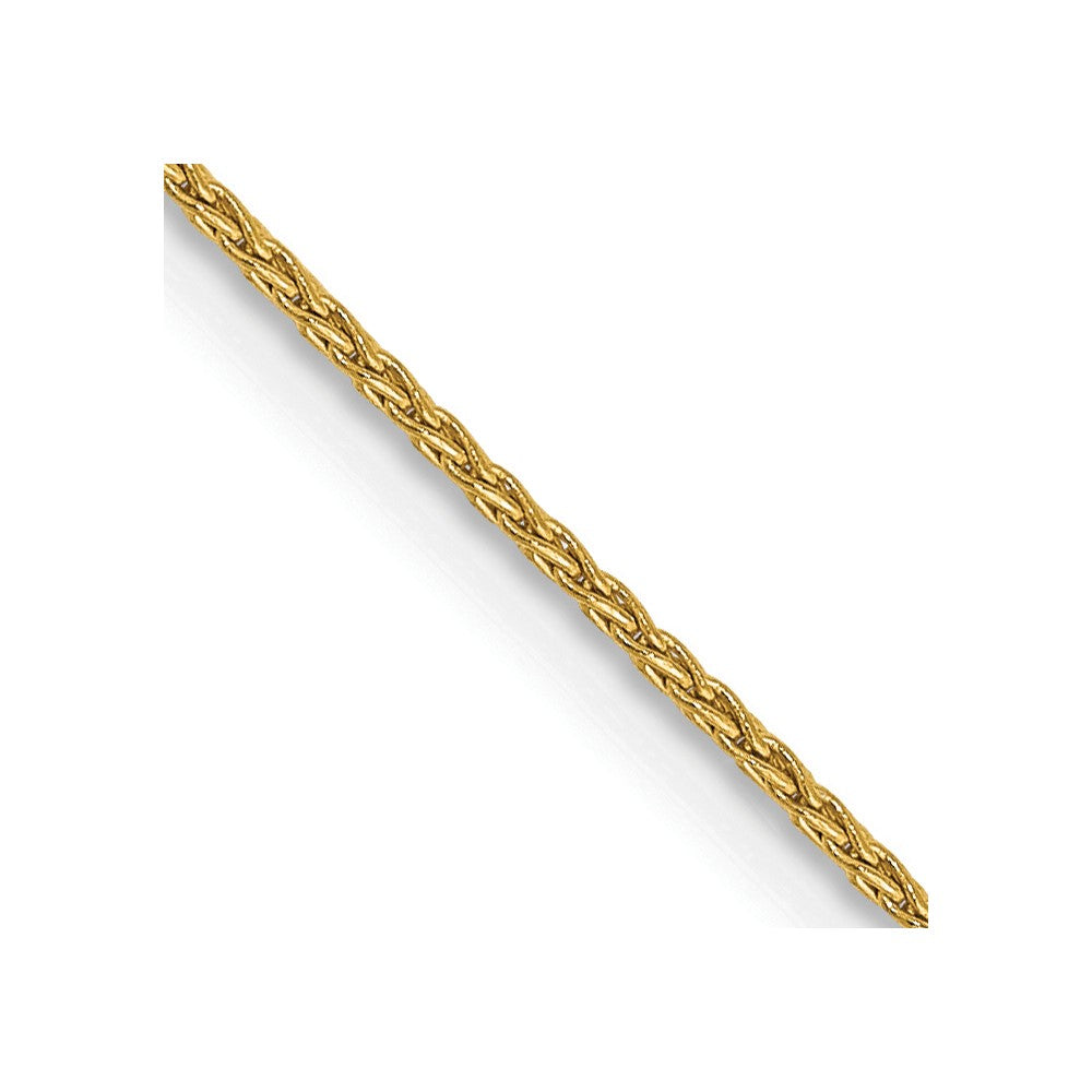 14K Yellow Gold 1mm Parisian Wheat With Lobster Clasp Chain Children's Necklace