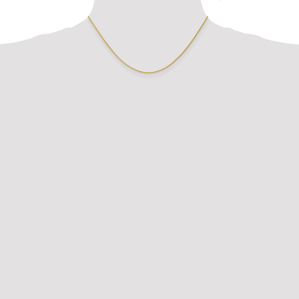 14K Yellow Gold 16 Inch 1.2mm Parisian Wheat With Lobster Clasp Chain Necklace