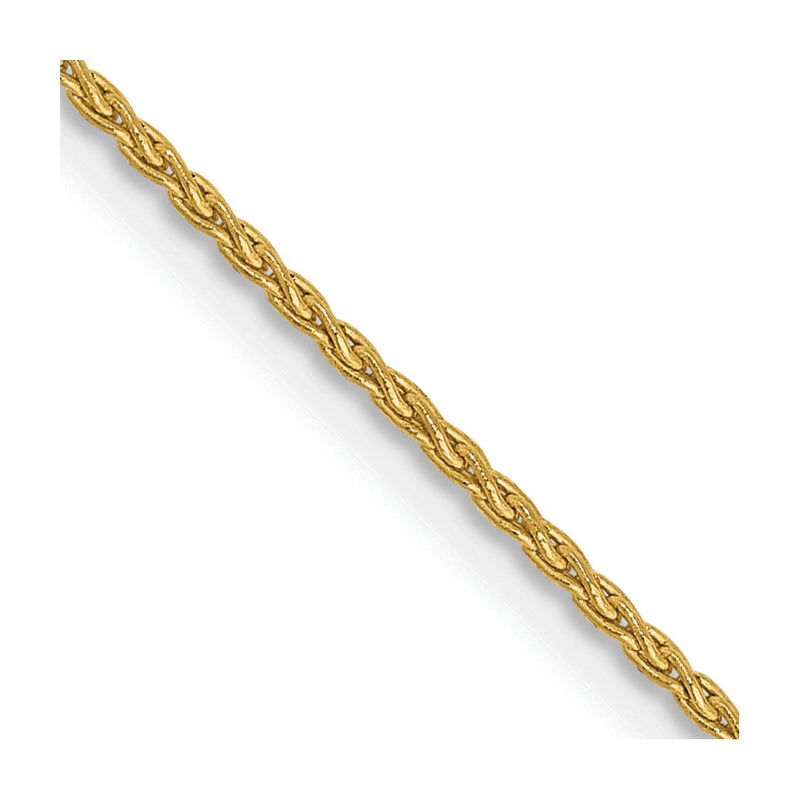 14K Yellow Gold 20 Inch 1.2mm Parisian Wheat With Lobster Clasp Chain Necklace