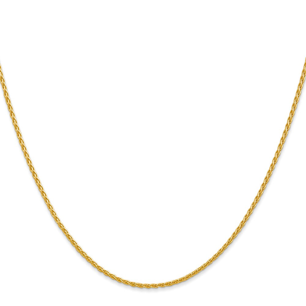14K Yellow Gold 20 Inch 1.5mm Parisian Wheat With Lobster Clasp Chain Necklace