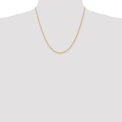 14K Yellow Gold 20 Inch 1.5mm Parisian Wheat With Lobster Clasp Chain Necklace