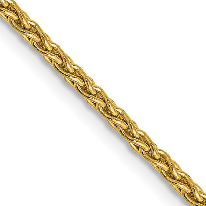 14K Yellow Gold 14 Inch 1.75mm Parisian Wheat With Lobster Clasp Chain