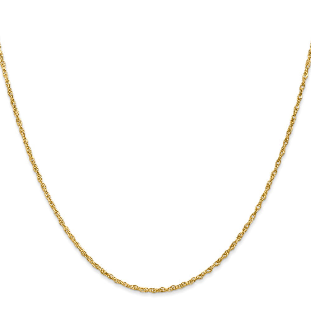 14K Yellow Gold 1.3 Heavy Baby Rope With Lobster Clasp Chain Necklace