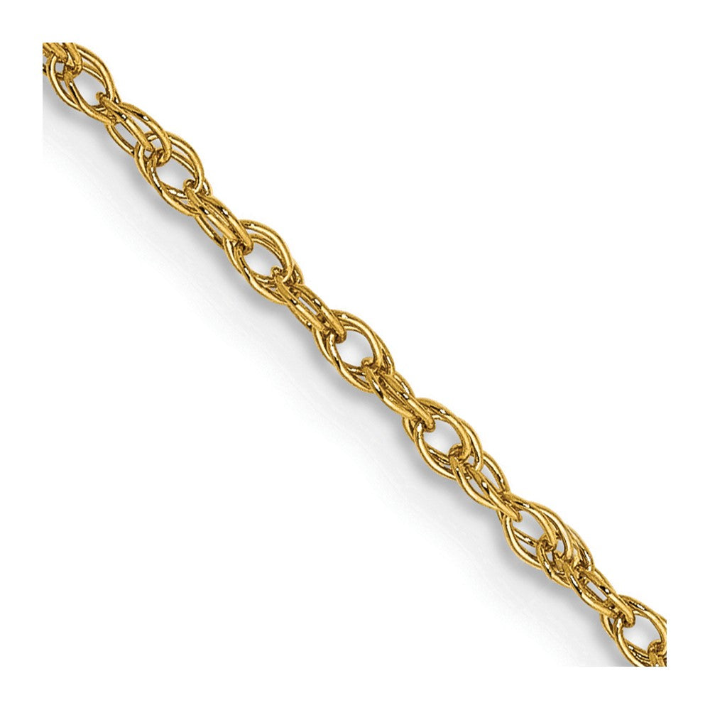 14K Yellow Gold 1.3 Heavy Baby Rope With Lobster Clasp Chain Necklace
