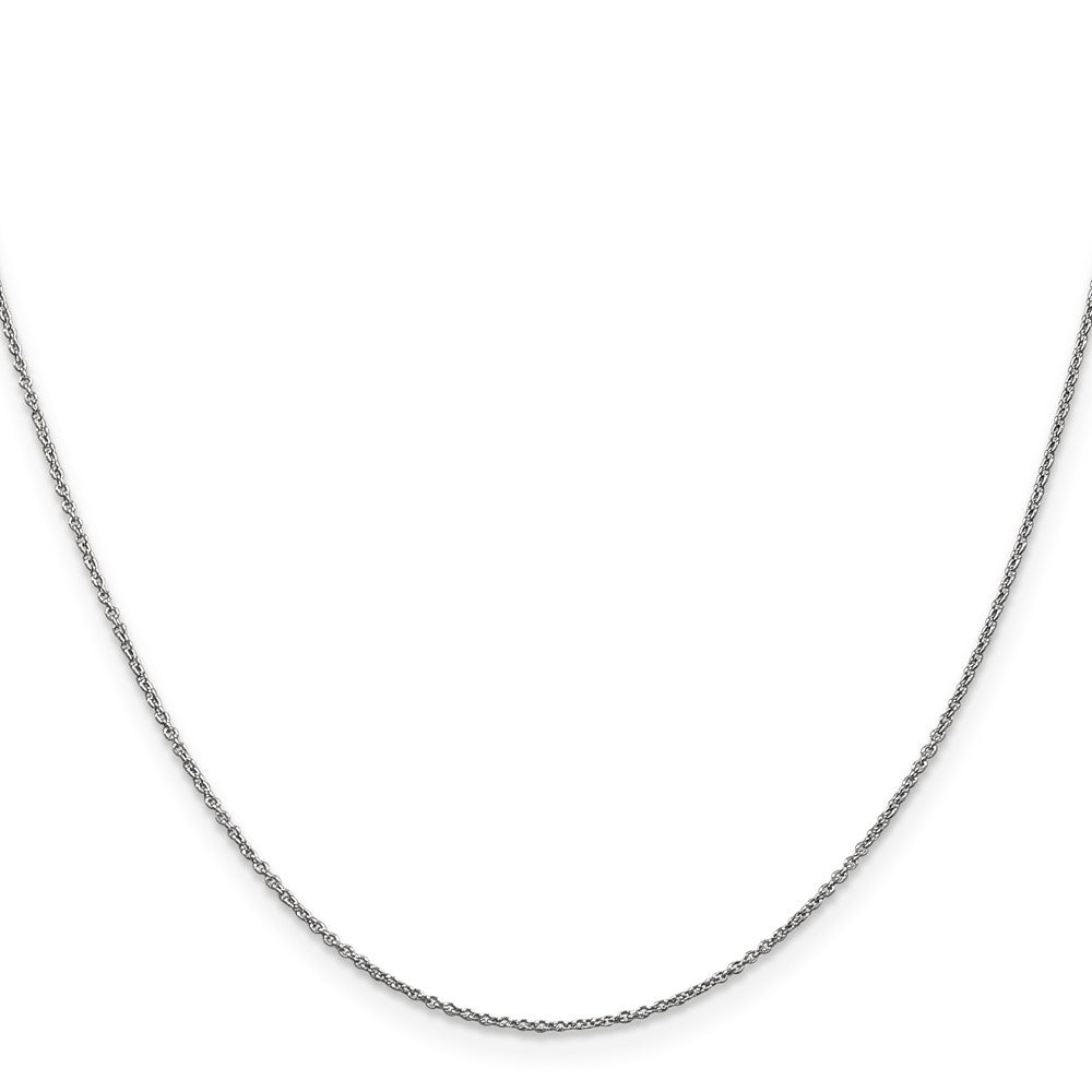 14K White Gold .9mm Cable With Lobster Clasp Chain Children's Necklace