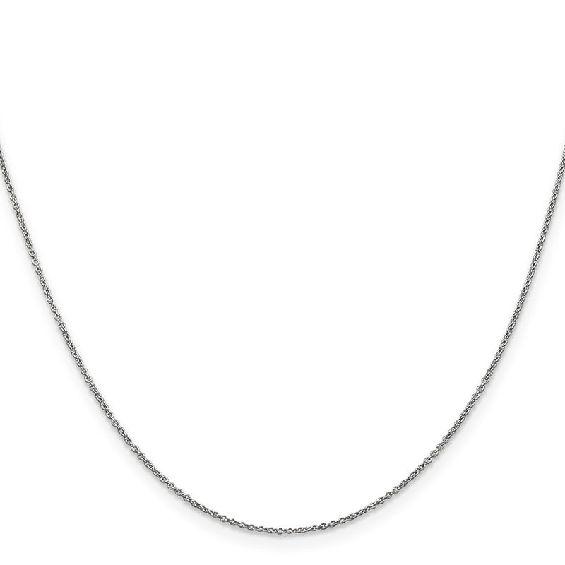 14K White Gold .9mm Cable With Lobster Clasp Chain Children's Necklace