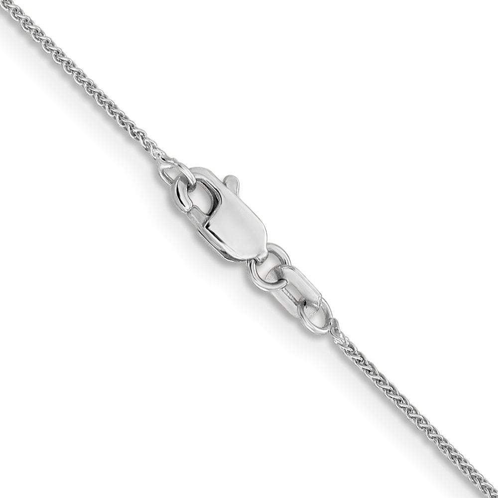 14K White Gold .85mm Spiga With Lobster Clasp Chain Children's Necklace