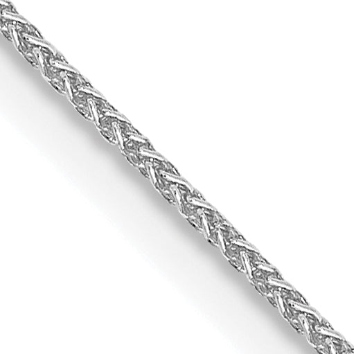 14K White Gold 14 Inch .85mm Spiga With Lobster Clasp Chain