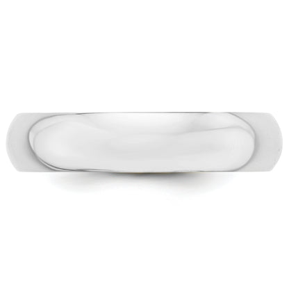Platinum 5mm Half Round Wedding Band