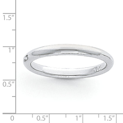 Platinum 3mm Lightweight Comfort Fit Wedding Band