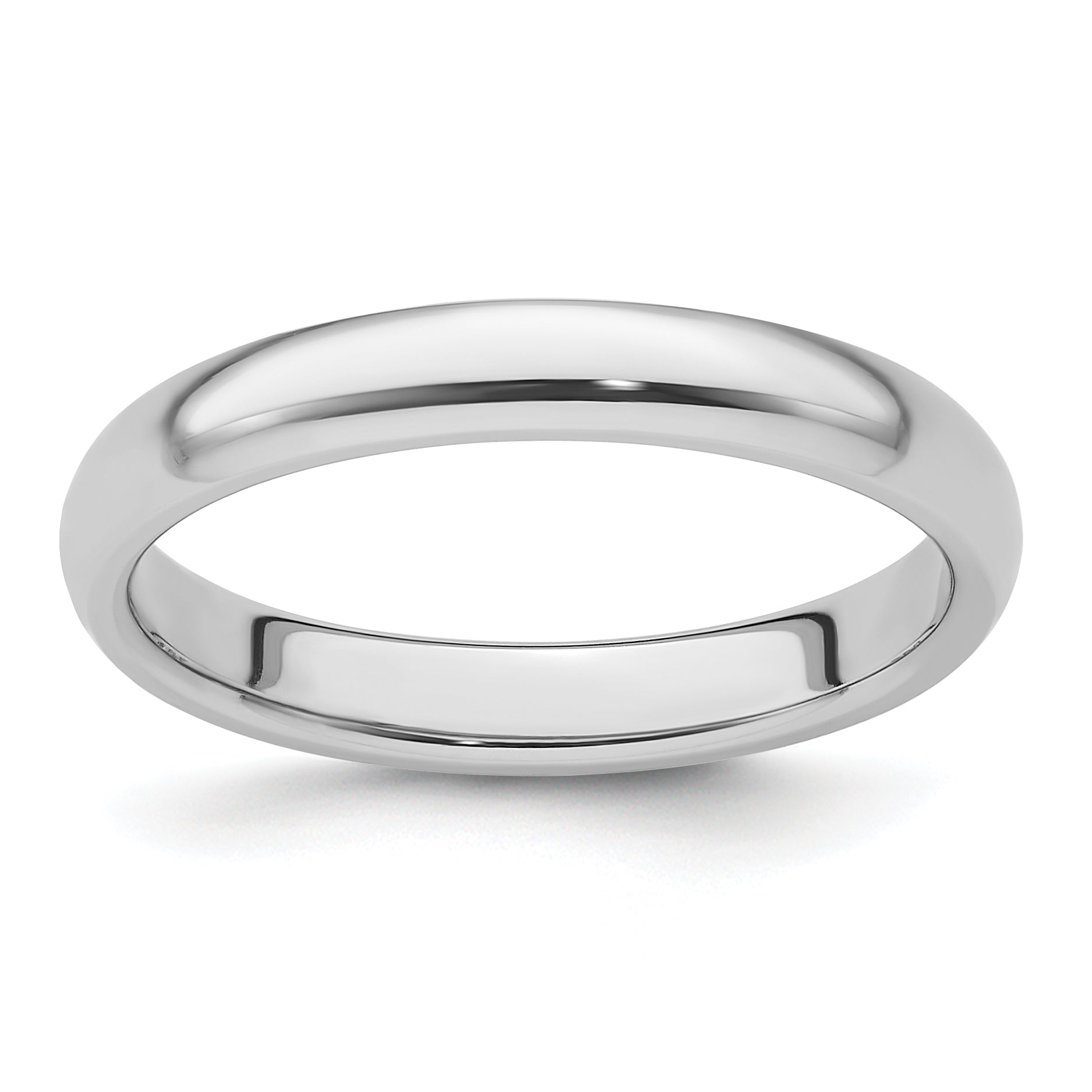 Platinum 3mm Lightweight Comfort Fit Wedding Band