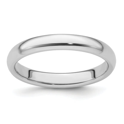 Platinum 3mm Lightweight Comfort Fit Wedding Band