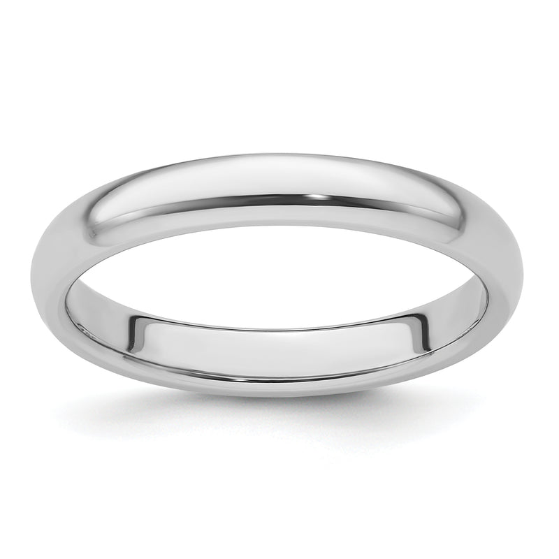 Platinum 3mm Lightweight Comfort Fit Wedding Band