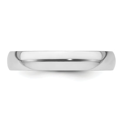 Platinum 4mm Lightweight Comfort Fit Wedding Band