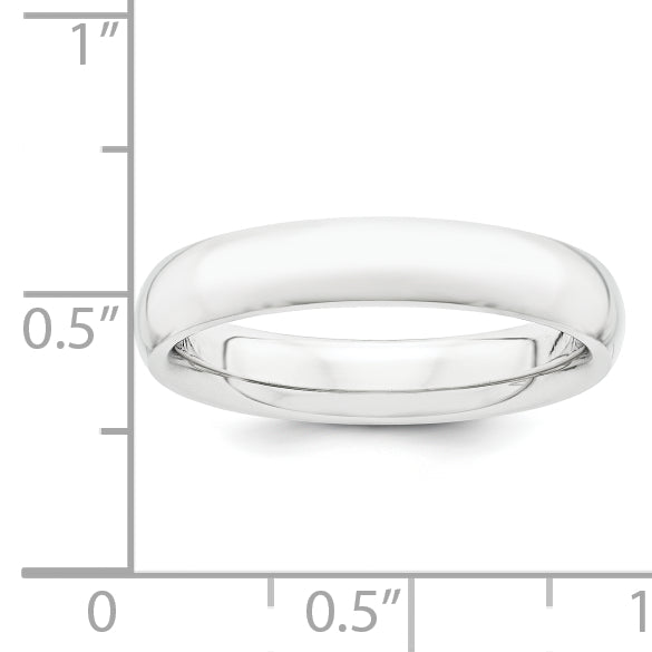 Platinum 4mm Lightweight Comfort Fit Wedding Band
