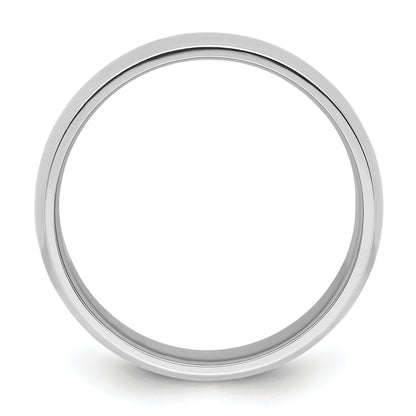 Platinum 8mm Lightweight Comfort Fit Wedding Band