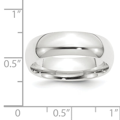 Platinum 8mm Lightweight Comfort Fit Wedding Band