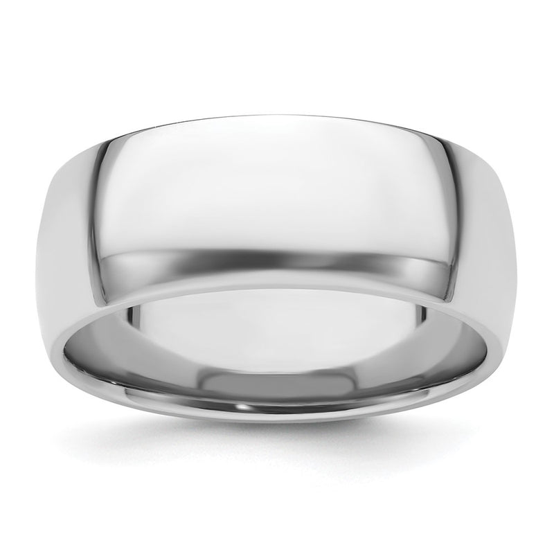 Platinum 8mm Lightweight Comfort Fit Wedding Band