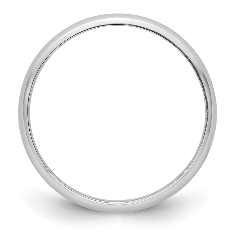 Platinum 3mm Half Round Featherweight Wedding Band
