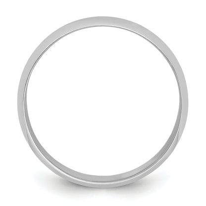 Platinum 8mm Half Round Featherweight Wedding Band