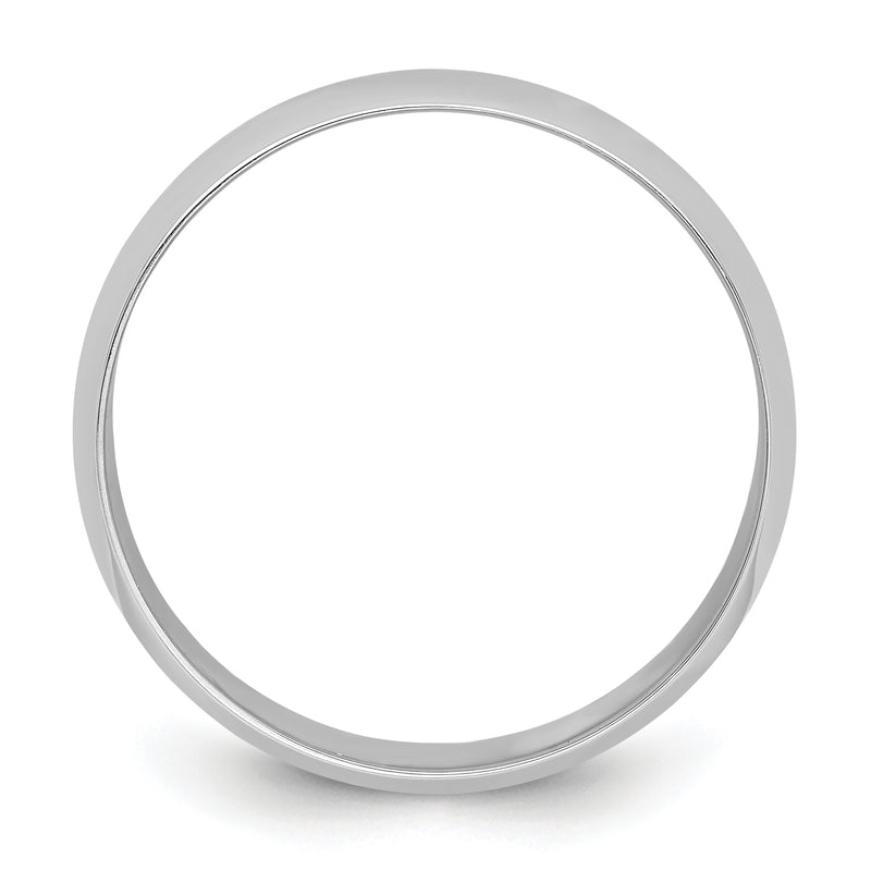 Platinum 8mm Half Round Featherweight Wedding Band
