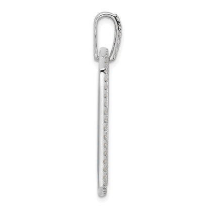 14K White Gold True Origin Men'S 3/4 Carat Lab Grown Diamond Vs D E F Cross Dog Tag Pendant