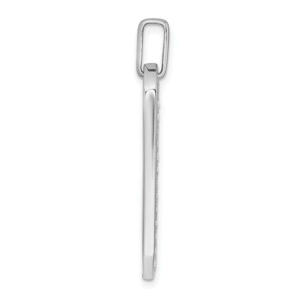 14K White Gold True Origin Men'S 1 Carat Lab Grown Diamond Vs D E F Dog Tag Pendant