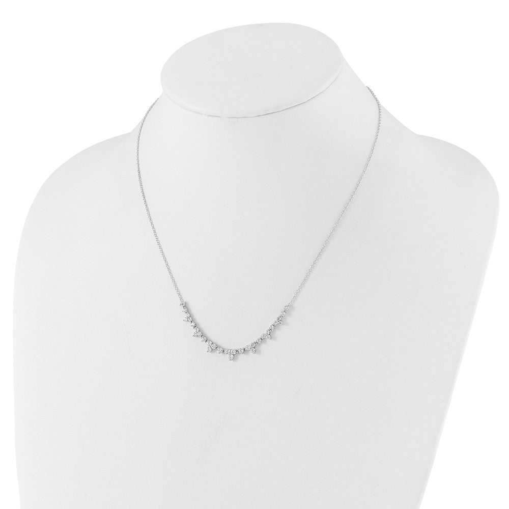 14K White Gold True Origin 1 1/2 Carat Lab Grown Diamond Vs Def 18 Inch Necklace