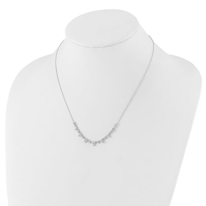 14K White Gold True Origin 1 1/2 Carat Lab Grown Diamond Vs Def 18 Inch Necklace