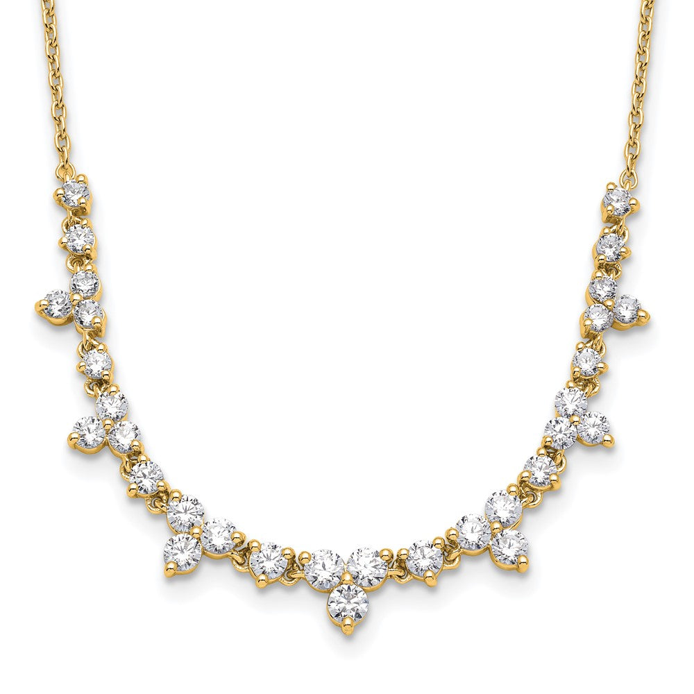 14K Yellow Gold True Origin 1 1/2 Carat Lab Grown Diamond Vs Def 18 Inch Necklace