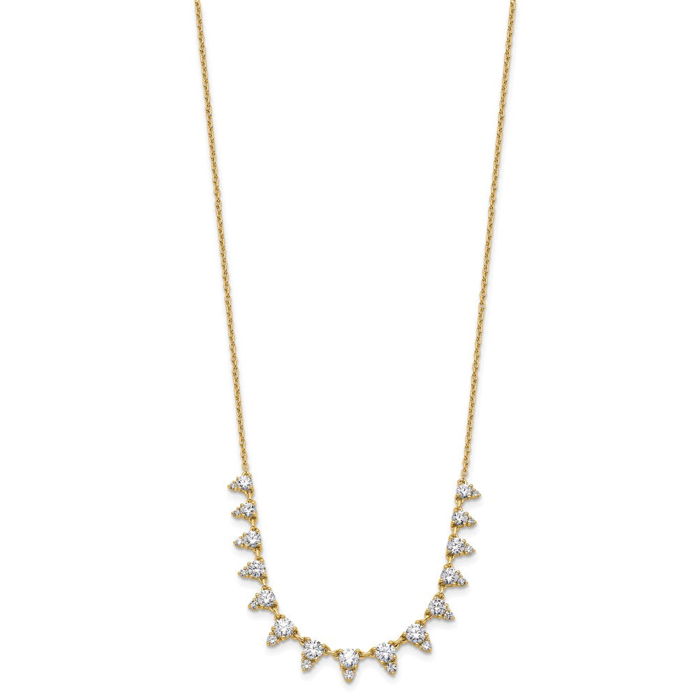 14K Yellow Gold True Origin 2 Carat Lab Grown Diamond Vs Def 18 Inch Necklace