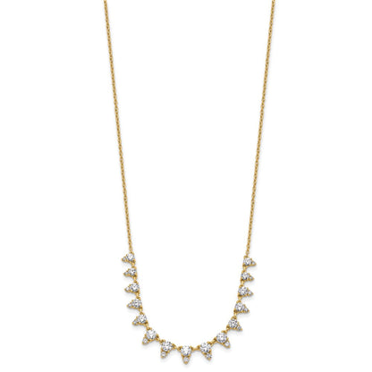 14K Yellow Gold True Origin 2 Carat Lab Grown Diamond Vs Def 18 Inch Necklace