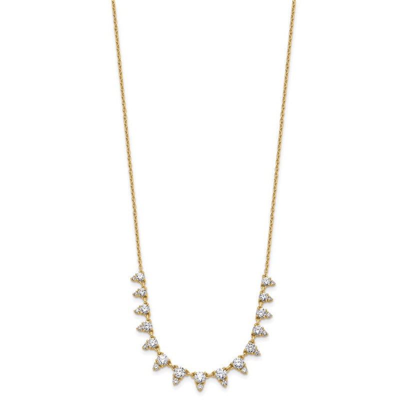 14K Yellow Gold True Origin 2 Carat Lab Grown Diamond Vs Def 18 Inch Necklace