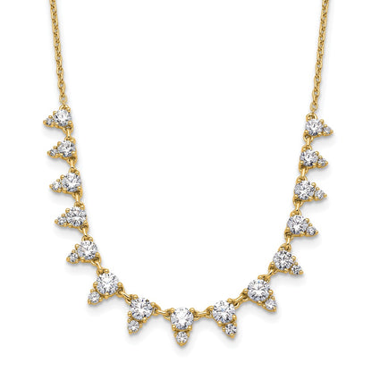 14K Yellow Gold True Origin 2 Carat Lab Grown Diamond Vs Def 18 Inch Necklace