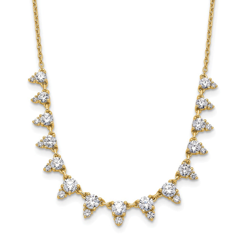 14K Yellow Gold True Origin 2 Carat Lab Grown Diamond Vs Def 18 Inch Necklace
