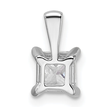 14k White Gold 3/4 Ct. Lab Grown Diamond VS/SI+ G+ 18 inch 4 Prong Pendant Necklace
