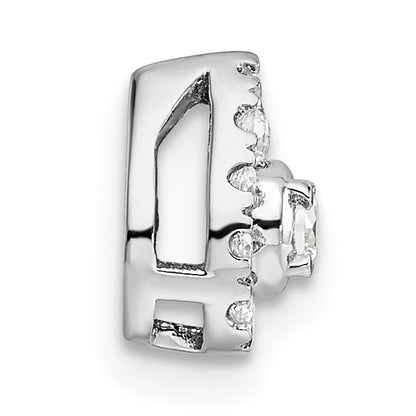 14k White Gold 1/3 Ct. Lab Grown Diamond VS/SI+ G+ Pear Chain Slide Pendant