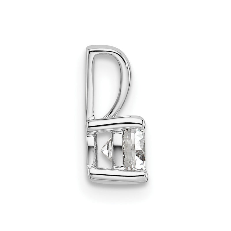 14k White Gold 14k White Gold 1/2 carat Lab Grown Diamond VS+ F+ Round Complete Four Prong Pendant