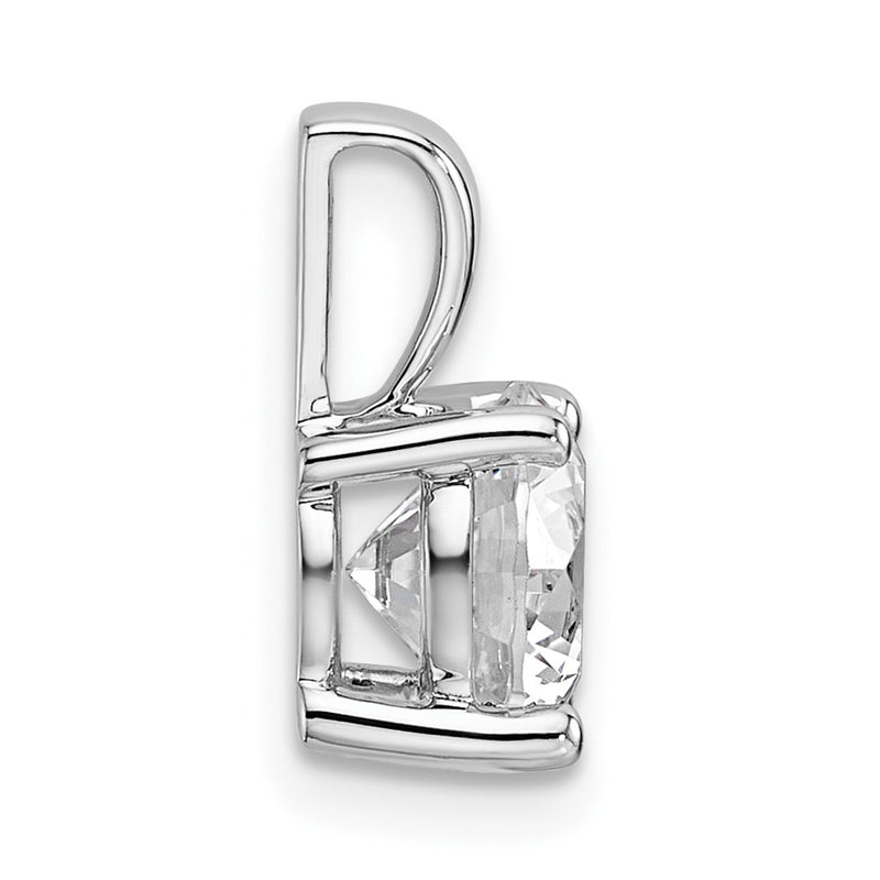 14k White Gold 14k White Gold 1 1/2 carat Lab Grown Diamond VS+ F+ Round Complete Four Prong Pendant