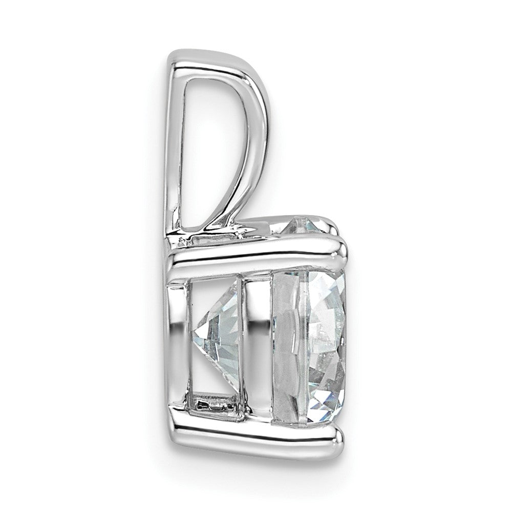 14k White Gold 14k White Gold 2 1/2 carat Lab Grown Diamond VS+ F+ Round Complete Four Prong Pendant