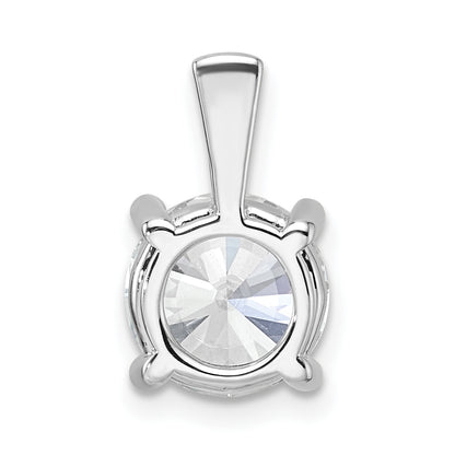 14k White Gold 2 1/2 Ct. Certified Lab Grown Diamond VS/SI+ G+ Round Four Prong Pendant
