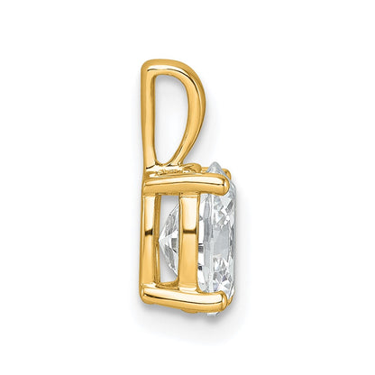 14k Yellow Gold 1 Ct. Certified Lab Grown Diamond VS/SI+ G+ Oval Four Prong Pendant