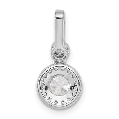 14k White Gold 14kw Lab Grown Diamond 0.75ctw Round VS+ F+ Pendant