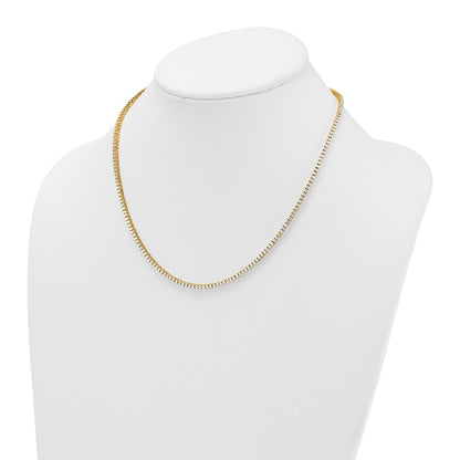 14k Yellow Gold 4 1/2 Ct. Lab Grown Diamond VS/SI+ G+ Round 18 inch Straight Tennis Necklace