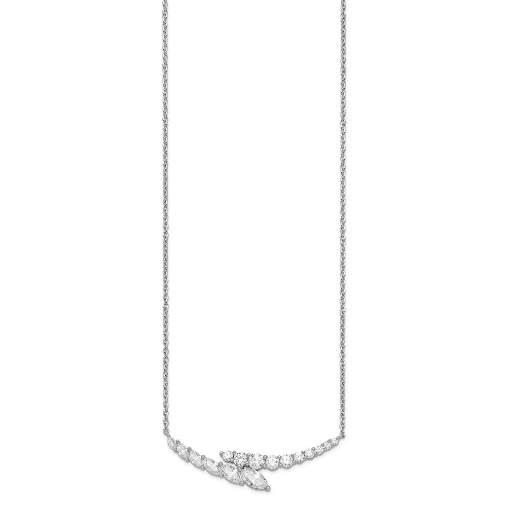 14k White Gold 14kw 3ct VS/SI+ G+ Lab Grown Necklace