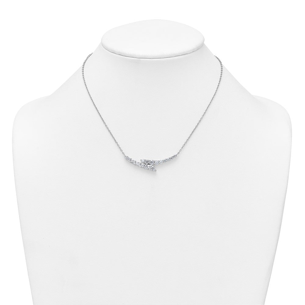 14k White Gold 14kw 3ct VS/SI+ G+ Lab Grown Necklace