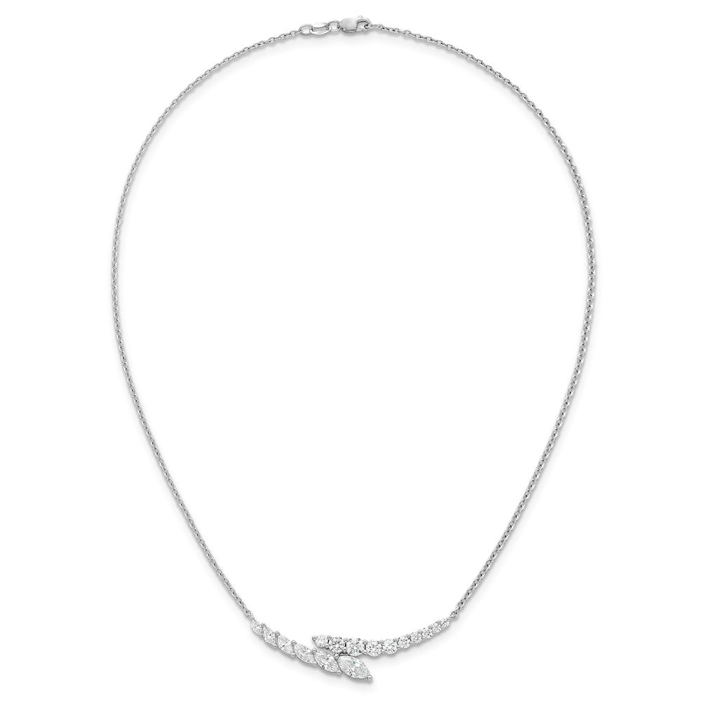 14k White Gold 14kw 3ct VS/SI+ G+ Lab Grown Necklace