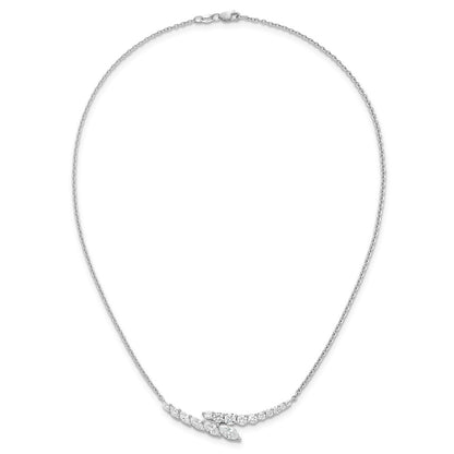14k White Gold 14kw 3ct VS/SI+ G+ Lab Grown Necklace