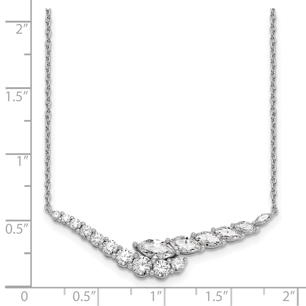 14k White Gold 14kw 3ct VS/SI+ G+ Lab Grown Necklace