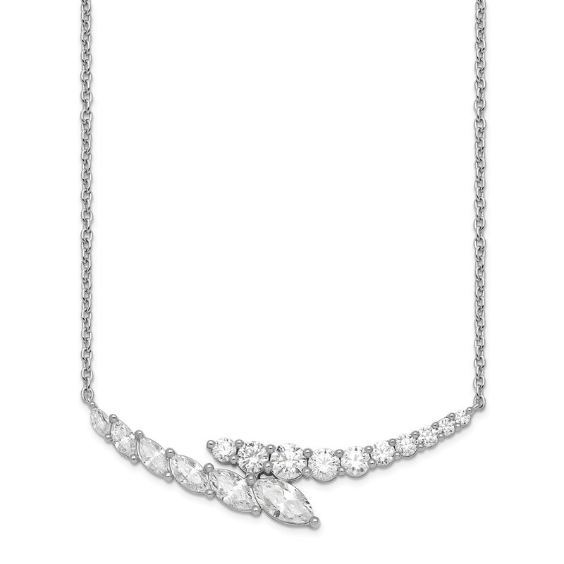 14k White Gold 14kw 3ct VS/SI+ G+ Lab Grown Necklace